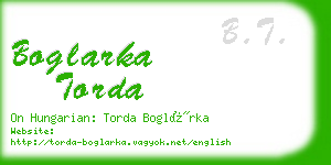 boglarka torda business card